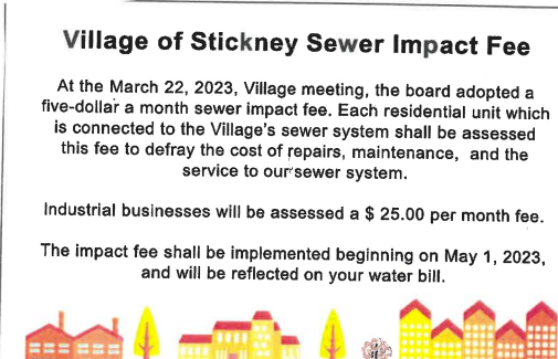 Village of Stickney Sewer Impact Fee