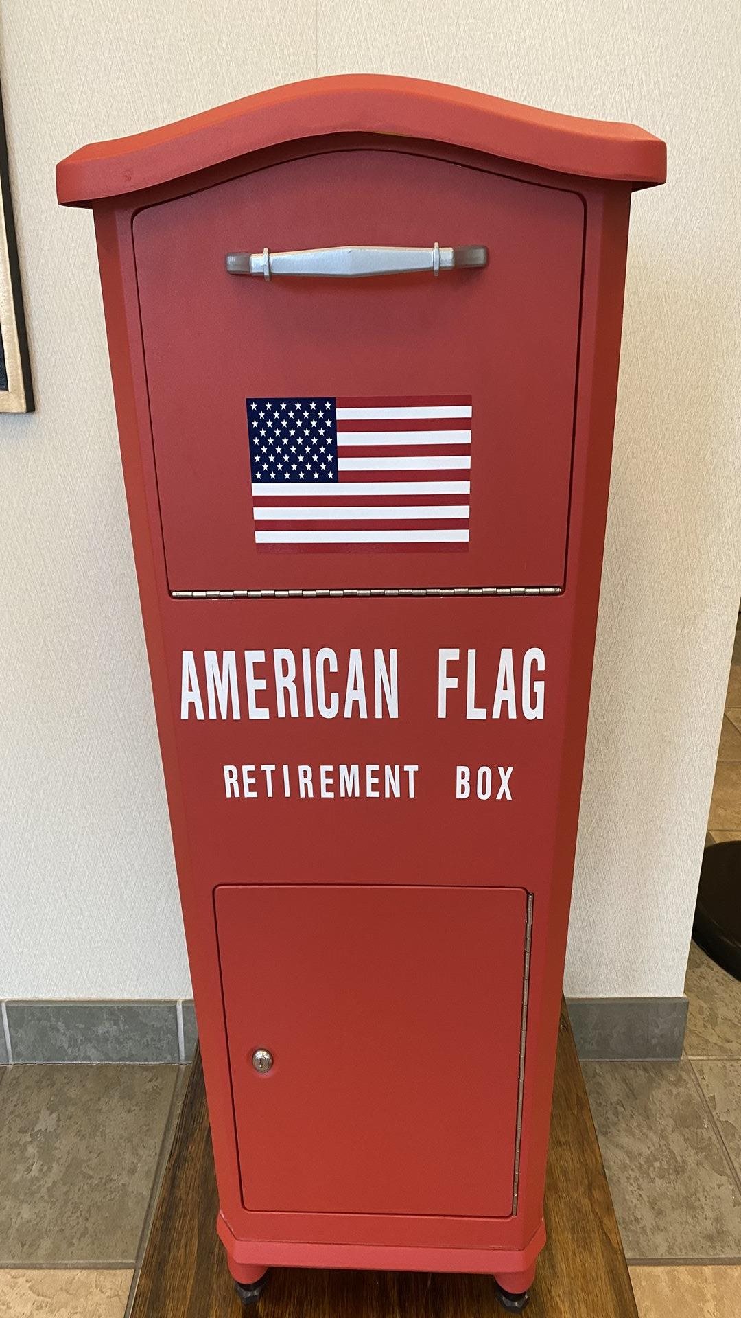 American Flag Drop box